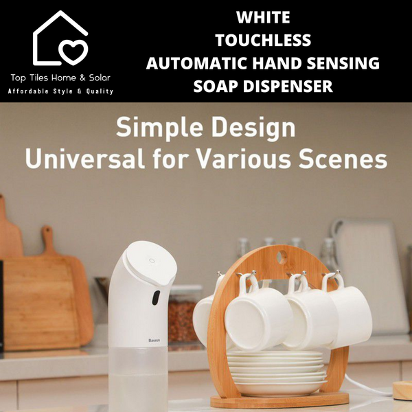 White Touchless Automatic Hand Sensing Soap Dispenser