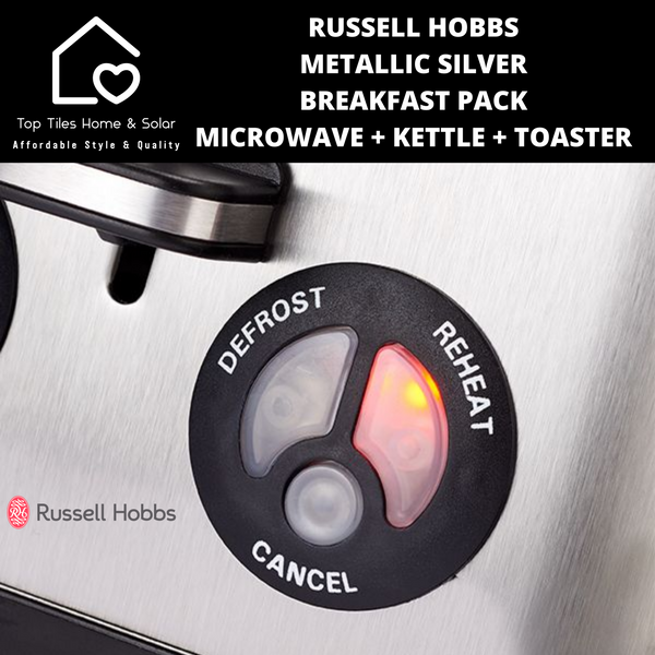 Russell Hobbs Metallic Silver Breakfast Pack
