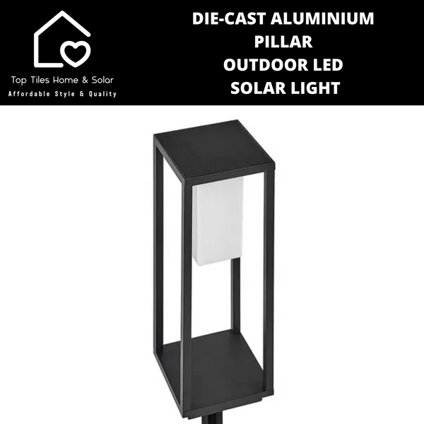 Die-Cast Aluminium Pillar Outdoor LED Solar Light