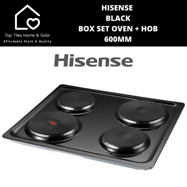 Hisense Black Undercounter Box Set Oven + Hob - 600mm