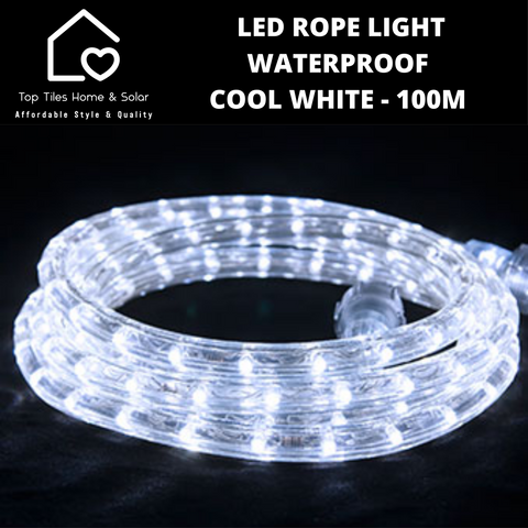 LED Rope Light Waterproof Cool White - 100m