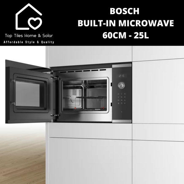 Bosch Series 6 - Metallic Built-in Microwave - 60cm - 25L