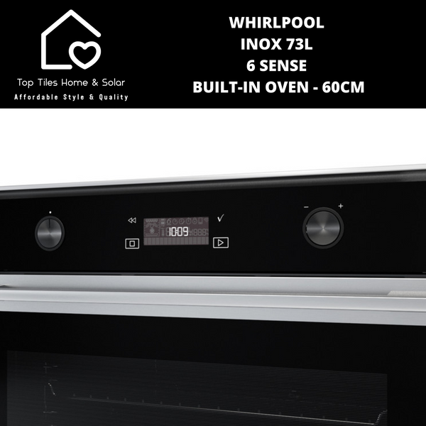 Whirlpool Inox 73L 6 Sense Built-In Oven - 60cm