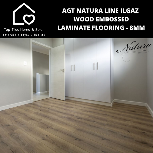 AGT Natura Line Ilgaz Wood Embossed V-Groove Laminate Flooring - 8mm