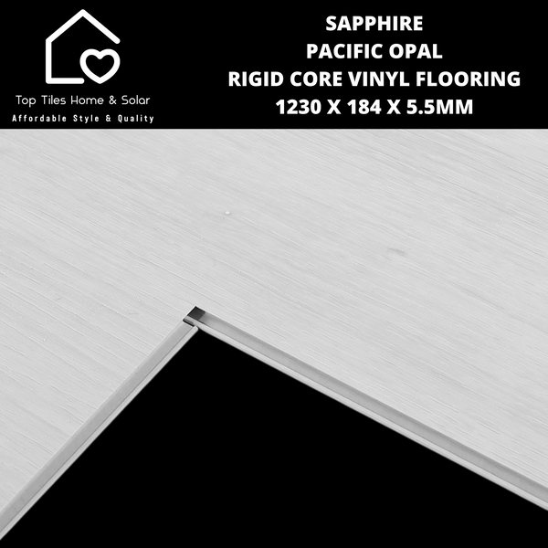 Sapphire Pacific Opal Rigid Core Vinyl Flooring - 1230 x 184 x 5.5mm