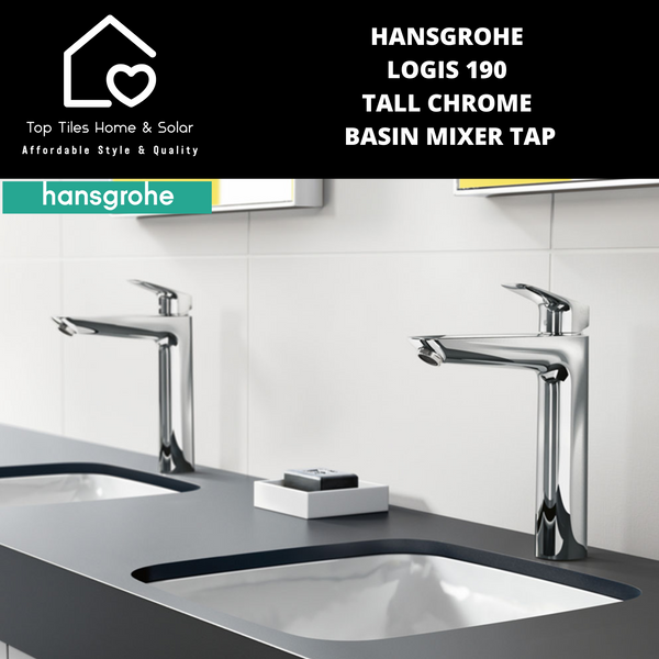 Hansgrohe Logis 190 Tall Chrome Basin Mixer Tap