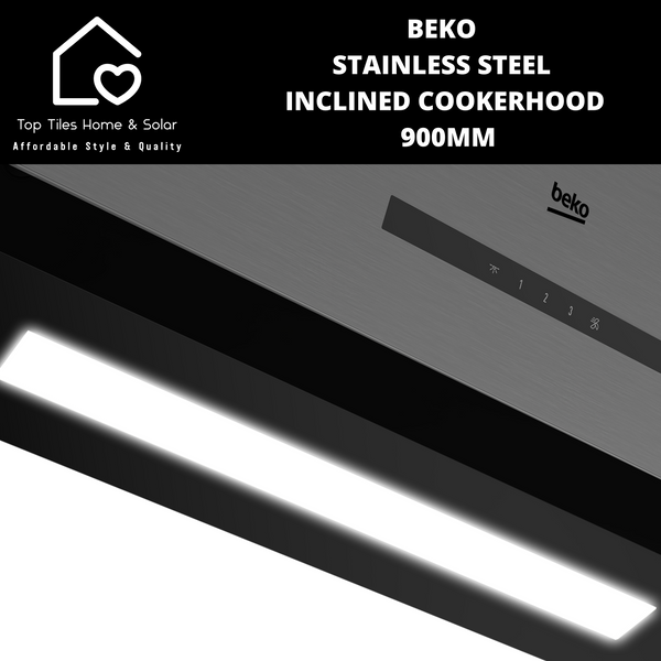 Beko Stainless Steel Inclined Cookerhood - 900mm HCA93640SS