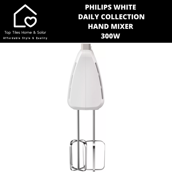 Philips White Daily Collection Hand Mixer - 300W
