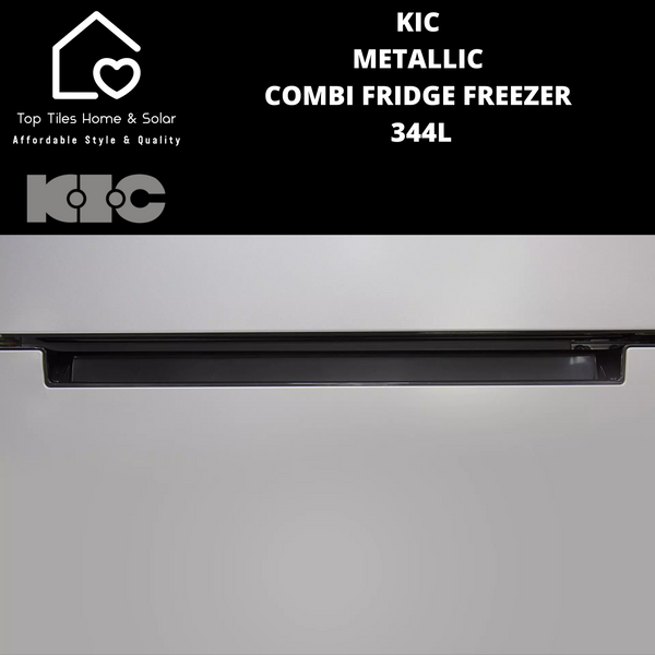 KIC Metallic Combi Fridge Freezer - 344L