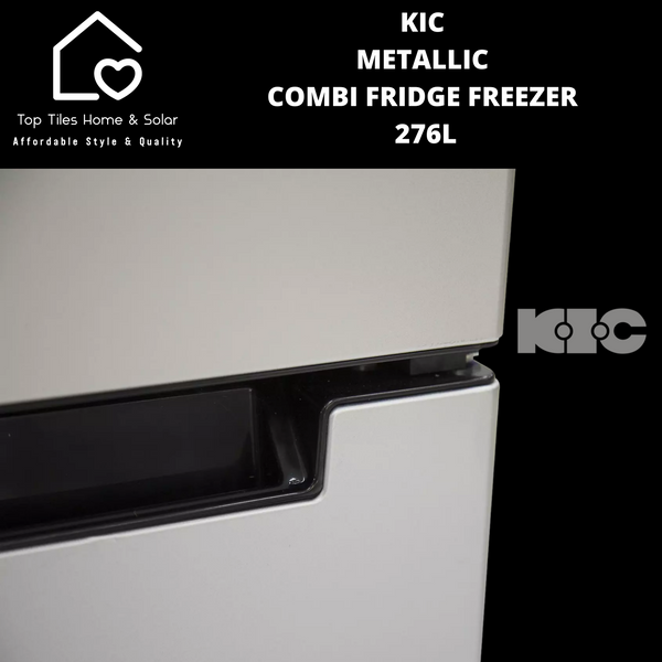 KIC Metallic Combi Fridge Freezer - 276L