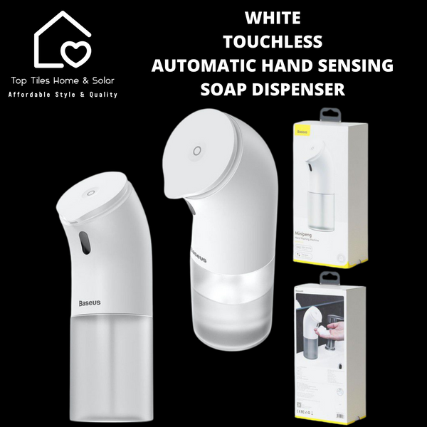 White Touchless Automatic Hand Sensing Soap Dispenser
