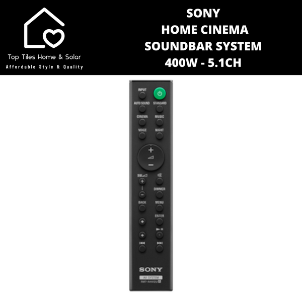 Sony Home Cinema Soundbar System 5.1CH - 400W