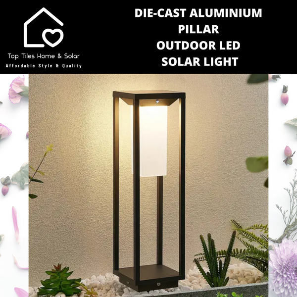 Die-Cast Aluminium Pillar Outdoor LED Solar Light