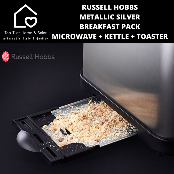Russell Hobbs Metallic Silver Breakfast Pack