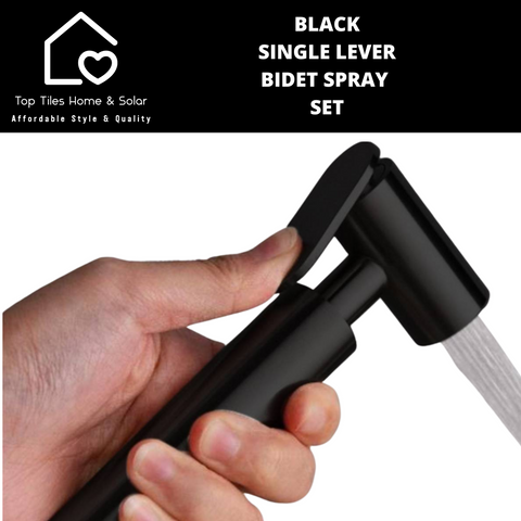 Black Wall Mount Hand Held Bidet Spray