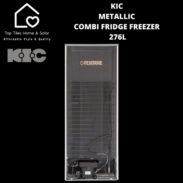 KIC Metallic Combi Fridge Freezer - 276L