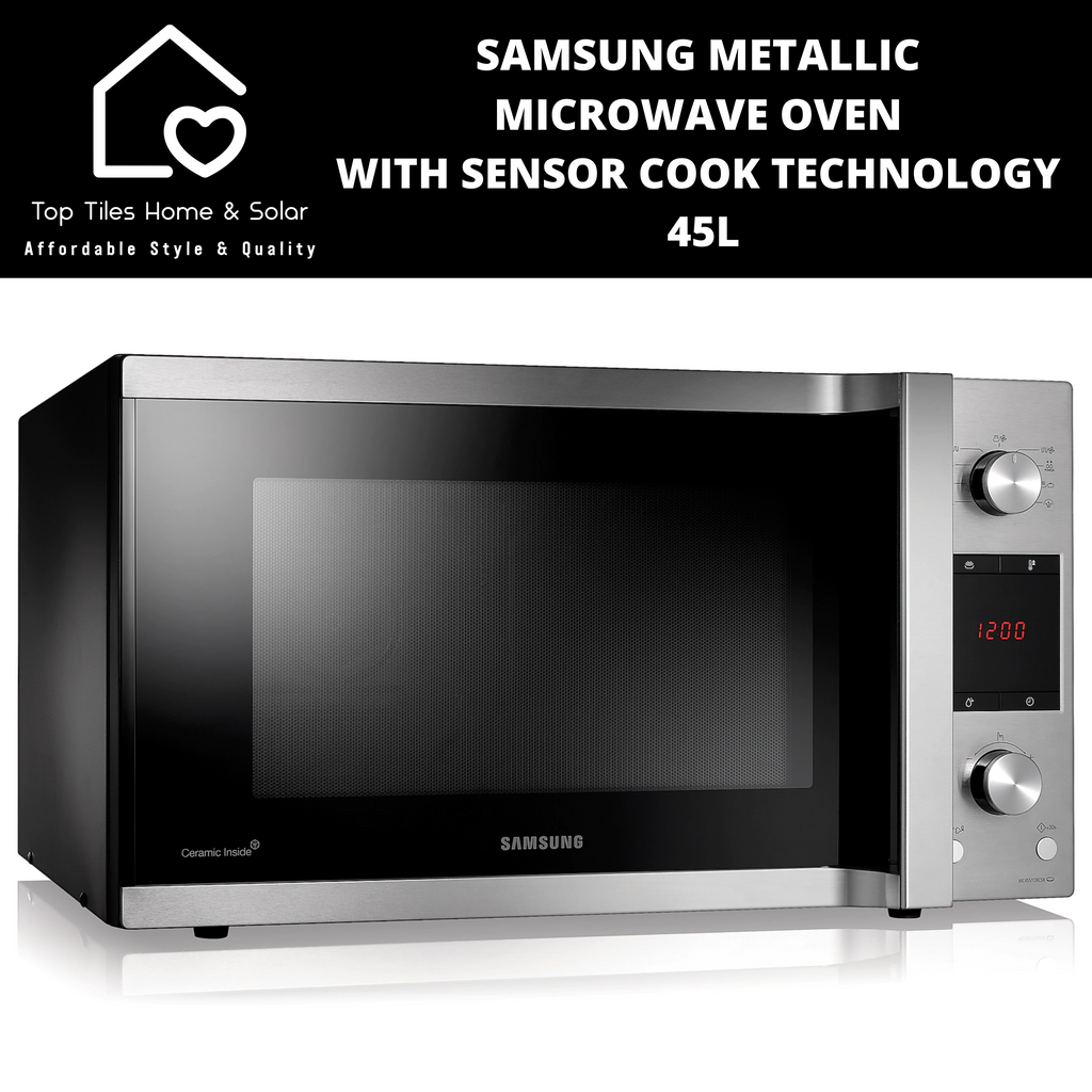 Samsung Metallic Microwave Oven With Sensor Cook Technology 45L