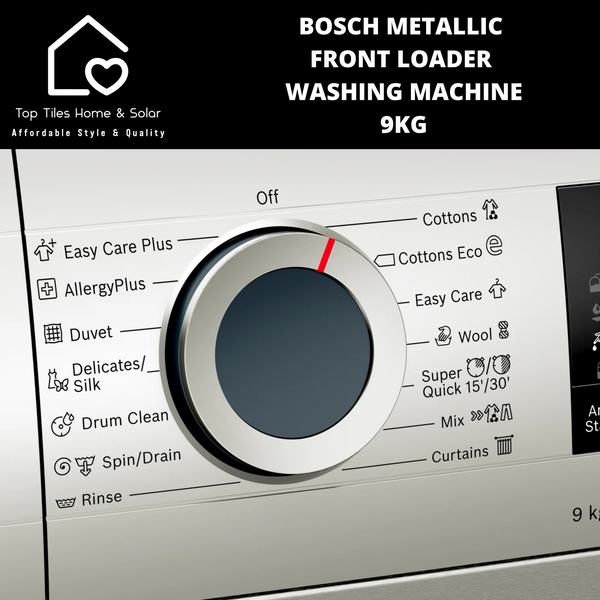 Bosch Series 4 - Metallic Front Loader Washing Machine - 9kg