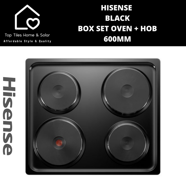 Hisense Black Undercounter Box Set Oven + Hob - 600mm