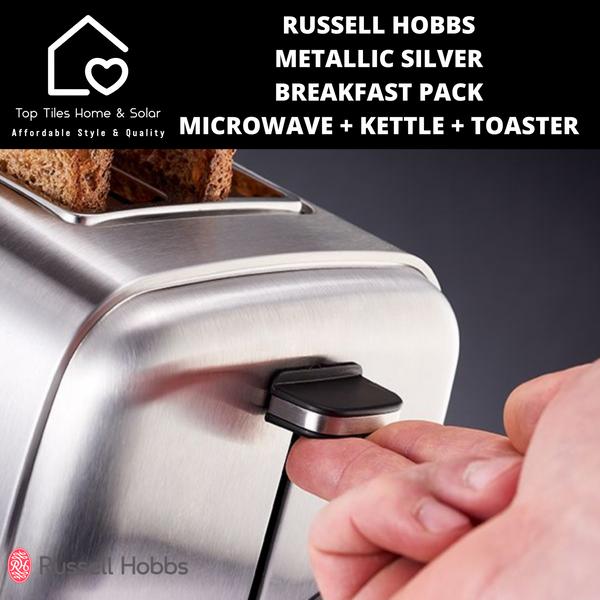 Russell Hobbs Metallic Silver Breakfast Pack