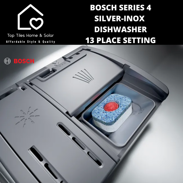 Bosch Series 4 - Silver-Inox HygienePlus Dishwasher - 13 Place Setting