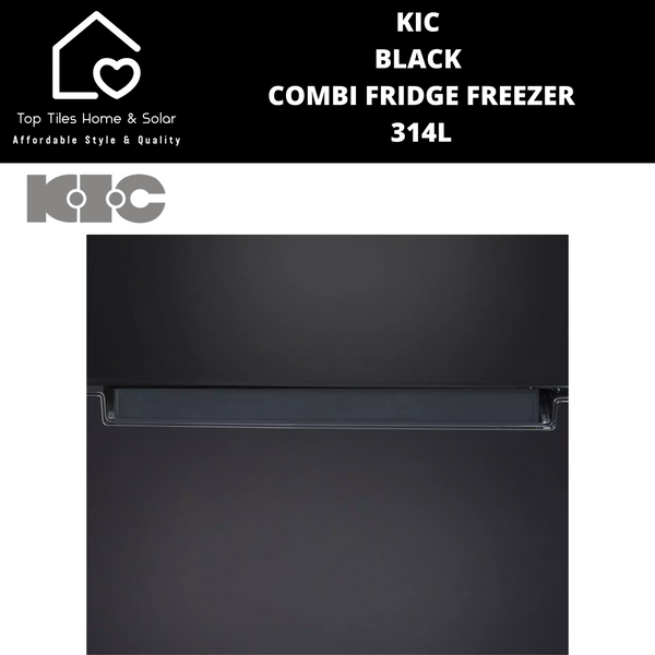 KIC Black Combi Fridge Freezer - 314L