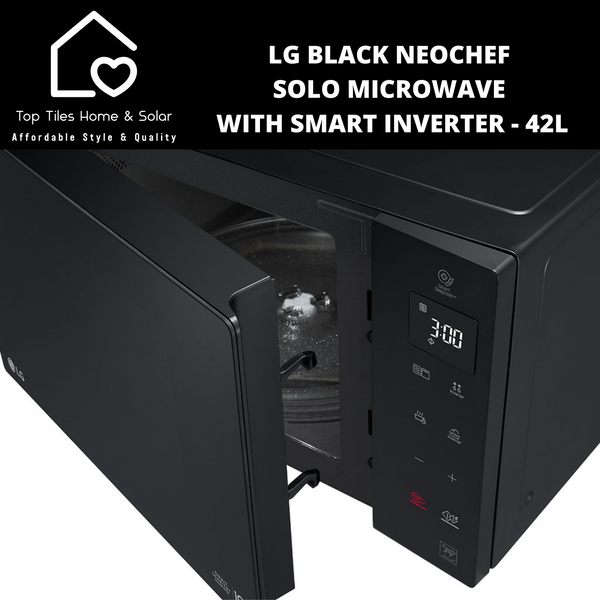 LG Black NeoChef Solo Microwave with Smart Inverter - 42L