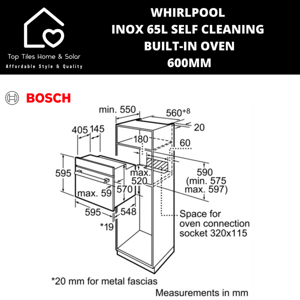 Bosch Series 2 - Stainless Steel Multifunction Oven with Fan - 60cm