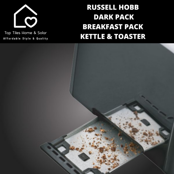 Russell Hobbs Dark Pack Breakfast Pack - Kettle & Toaster