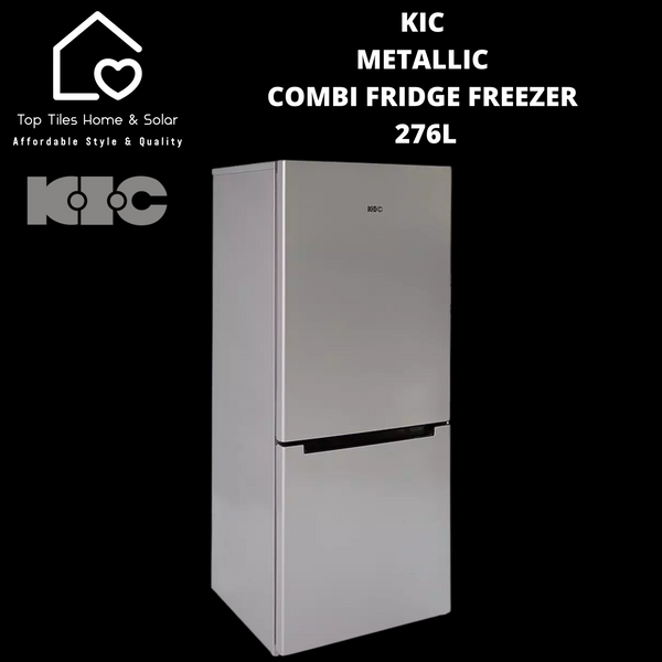 KIC Metallic Combi Fridge Freezer - 276L