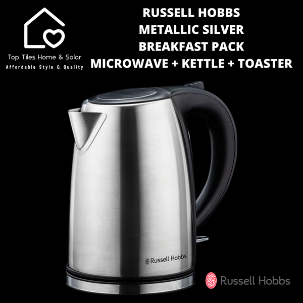 Russell Hobbs Metallic Silver Breakfast Pack