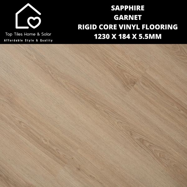 Sapphire Garnet Rigid Core Vinyl Flooring - 1230 x 184 x 5.5mm