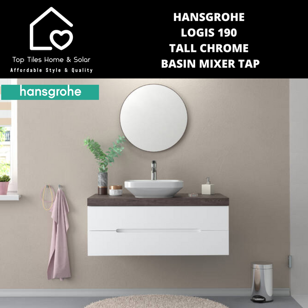 Hansgrohe Logis 190 Tall Chrome Basin Mixer Tap
