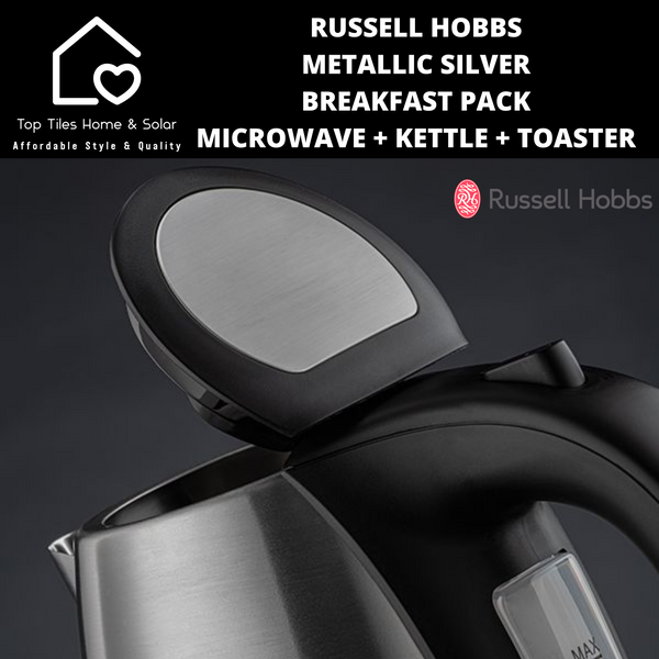 Russell Hobbs Metallic Silver Breakfast Pack
