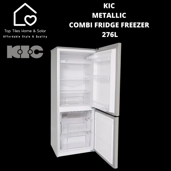 KIC Metallic Combi Fridge Freezer - 276L
