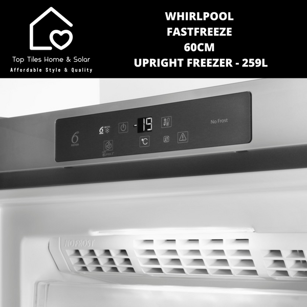 Whirlpool FastFreeze 60cm Upright Freezer - 259L