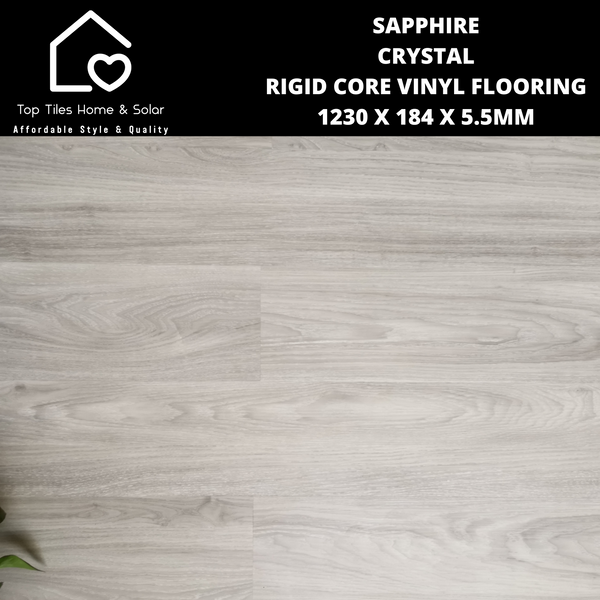 Sapphire Crystal Rigid Core Vinyl Flooring - 1230 x 184 x 5.5mm