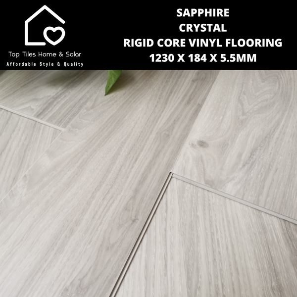 Sapphire Crystal Rigid Core Vinyl Flooring - 1230 x 184 x 5.5mm