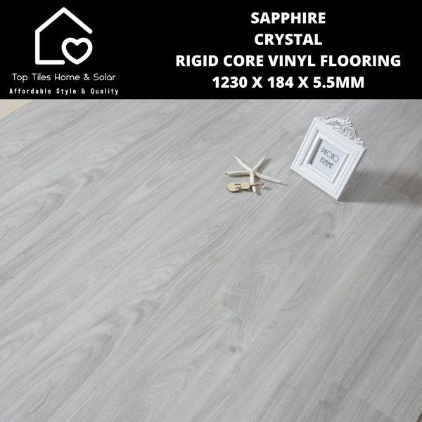 Sapphire Crystal Rigid Core Vinyl Flooring - 1230 x 184 x 5.5mm