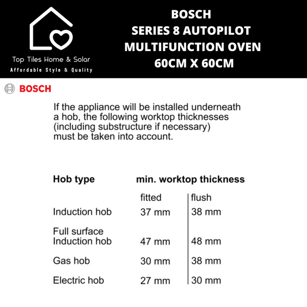 Bosch Series 8 - Autopilot Multifunction Oven 71L - 60cm