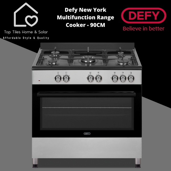 Defy Multifunction 5 Burner Gas Range Cooker - 90CM DGS902